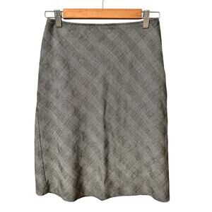 Sisley Made in Italy Wool Blend Plaid Pencil Skirt | Size 38 (US 4-6) | Preppy